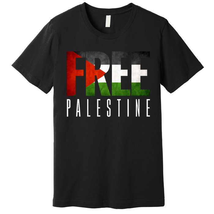 Free Palestine Vintage Design Premium T-Shirt