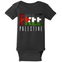 Free Palestine Vintage Design Baby Bodysuit