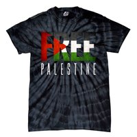 Free Palestine Vintage Design Tie-Dye T-Shirt