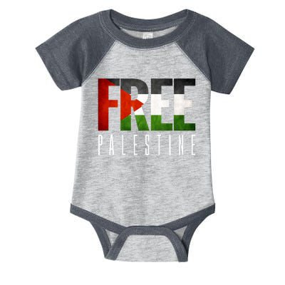 Free Palestine Vintage Design Infant Baby Jersey Bodysuit