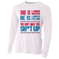 Former Prosecutor Vs Felon Pro Kamala Harris 2024 President Cooling Performance Long Sleeve Crew