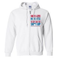 Former Prosecutor Vs Felon Pro Kamala Harris 2024 President Full Zip Hoodie