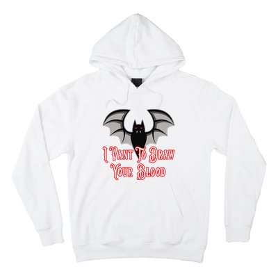 Funny Phlebotomist Vampire Bat Phlebotomy Saying Hoodie