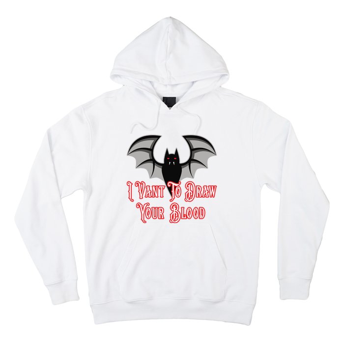 Funny Phlebotomist Vampire Bat Phlebotomy Saying Hoodie