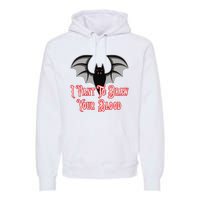 Funny Phlebotomist Vampire Bat Phlebotomy Saying Premium Hoodie