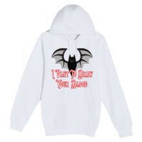 Funny Phlebotomist Vampire Bat Phlebotomy Saying Premium Pullover Hoodie