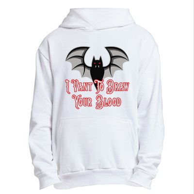 Funny Phlebotomist Vampire Bat Phlebotomy Saying Urban Pullover Hoodie