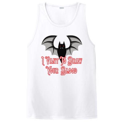 Funny Phlebotomist Vampire Bat Phlebotomy Saying PosiCharge Competitor Tank