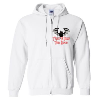 Funny Phlebotomist Vampire Bat Phlebotomy Saying Full Zip Hoodie