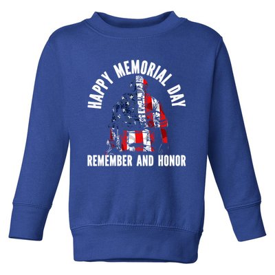 Freedom Patriotic Veteran Usa Flag American Memorial Day Gift Toddler Sweatshirt