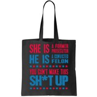 Former Prosecutor Vs Felon Pro Kamalaharris 2024 President Tote Bag