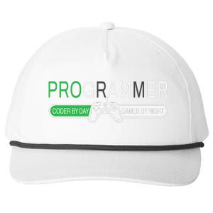 Funny Programmer Video Game Lover Gamer Dad Snapback Five-Panel Rope Hat