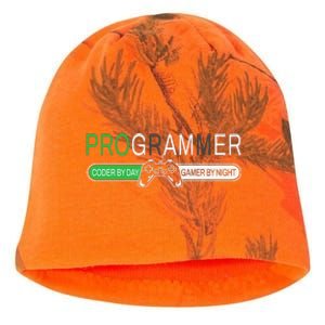 Funny Programmer Video Game Lover Gamer Dad Kati - Camo Knit Beanie