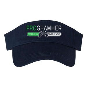 Funny Programmer Video Game Lover Gamer Dad Valucap Bio-Washed Visor