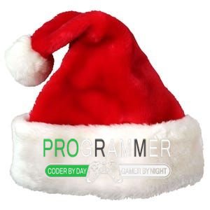 Funny Programmer Video Game Lover Gamer Dad Premium Christmas Santa Hat