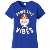 Funny Pawsitive Vibes Pun Cute Yoga Dog Beagle Lovers Cute Gift Women's T-Shirt