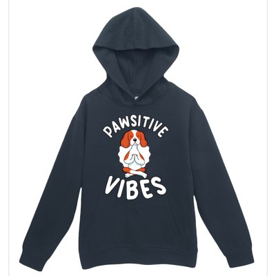 Funny Pawsitive Vibes Pun Cute Yoga Dog Beagle Lovers Cute Gift Urban Pullover Hoodie