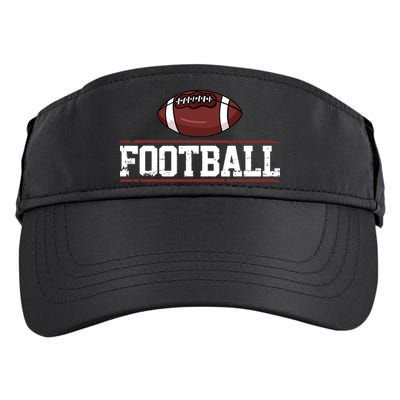 Football Player Vintage Gift Adult Drive Performance Visor