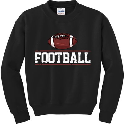 Football Player Vintage Gift Kids Sweatshirt