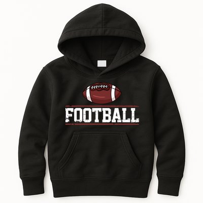 Football Player Vintage Gift Kids Hoodie
