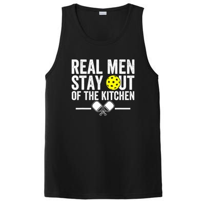 Funny Pickleball Vintage Real Man Stay Out Of The Kitchen Gift PosiCharge Competitor Tank