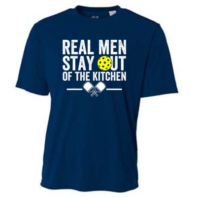 Funny Pickleball Vintage Real Man Stay Out Of The Kitchen Gift Cooling Performance Crew T-Shirt