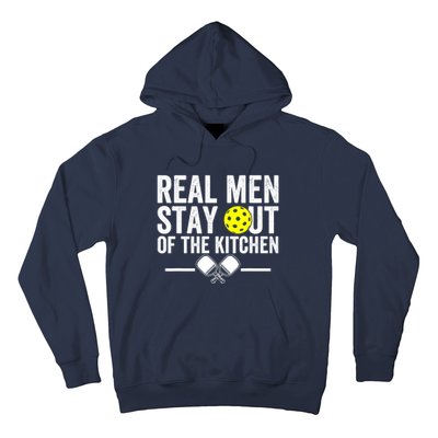 Funny Pickleball Vintage Real Man Stay Out Of The Kitchen Gift Hoodie