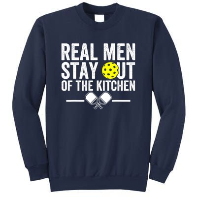 Funny Pickleball Vintage Real Man Stay Out Of The Kitchen Gift Sweatshirt