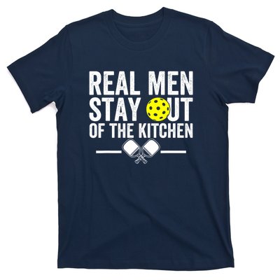 Funny Pickleball Vintage Real Man Stay Out Of The Kitchen Gift T-Shirt