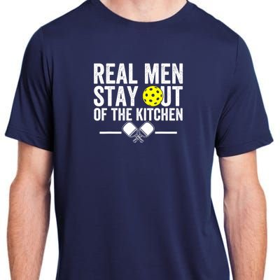 Funny Pickleball Vintage Real Man Stay Out Of The Kitchen Gift Adult ChromaSoft Performance T-Shirt