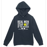 Funny Pickleball Vintage Real Man Stay Out Of The Kitchen Gift Urban Pullover Hoodie