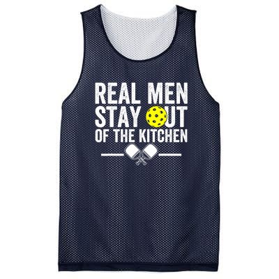 Funny Pickleball Vintage Real Man Stay Out Of The Kitchen Gift Mesh Reversible Basketball Jersey Tank