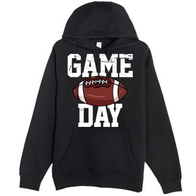 Football Player Vintage Gift Premium Pullover Hoodie