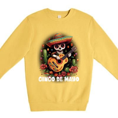 Funny Pembroke Welsh Dog Cinco De Mayo Mexican Party Funny Gift Premium Crewneck Sweatshirt