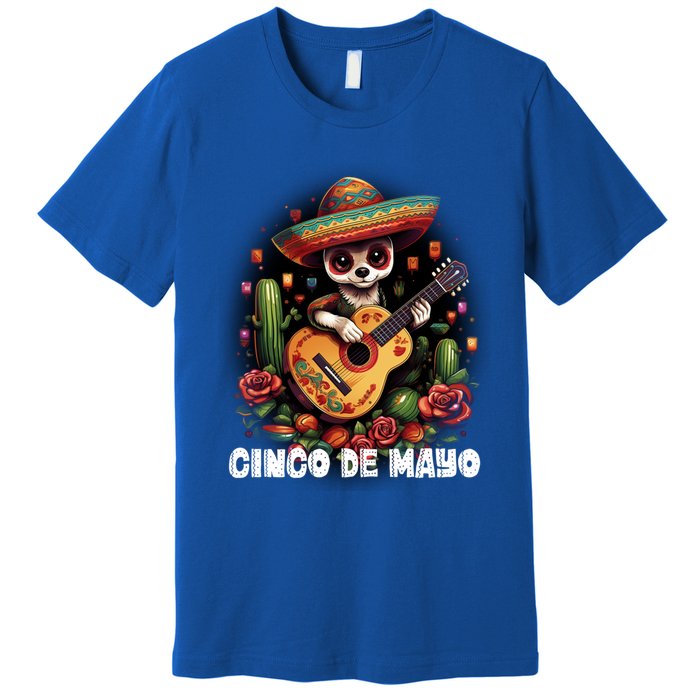 Funny Pembroke Welsh Dog Cinco De Mayo Mexican Party Funny Gift Premium T-Shirt