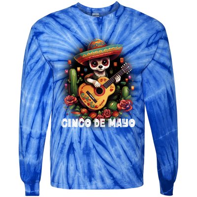 Funny Pembroke Welsh Dog Cinco De Mayo Mexican Party Funny Gift Tie-Dye Long Sleeve Shirt