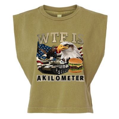 Funny Political Wtf Is Akilometer Garment-Dyed Women's Muscle Tee