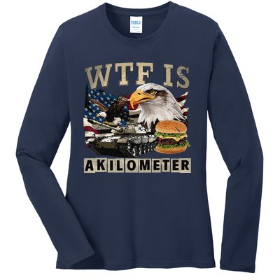 Funny Political Wtf Is Akilometer Ladies Long Sleeve Shirt