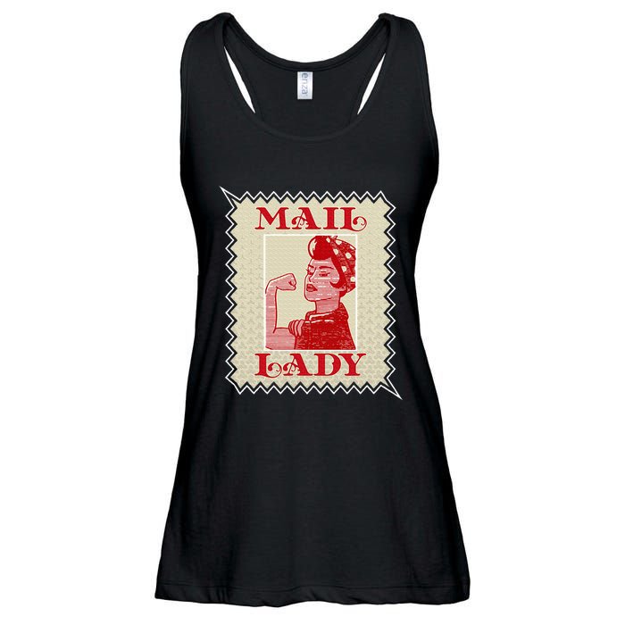 Female Postal Worker Mail Lady Stamp World Post Day Ladies Essential Flowy Tank