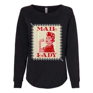 Female Postal Worker Mail Lady Stamp World Post Day Womens California Wash Sweatshirt