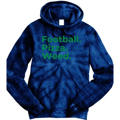 Football Pizza Weed Tie Dye Hoodie