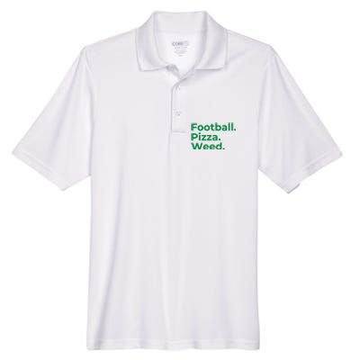 Football Pizza Weed Men's Origin Performance Pique Polo