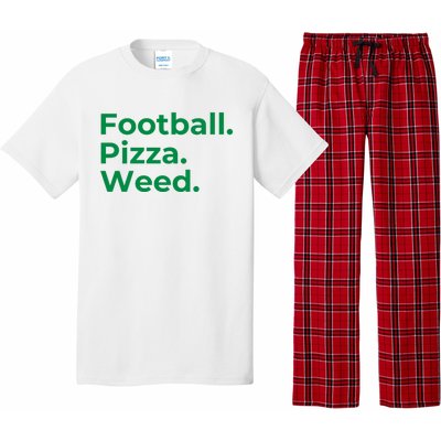 Football Pizza Weed Pajama Set