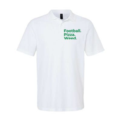 Football Pizza Weed Softstyle Adult Sport Polo