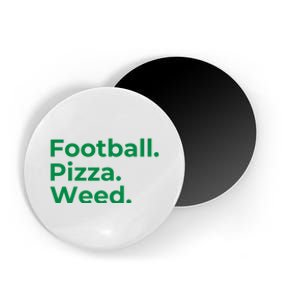 Football Pizza Weed Magnet