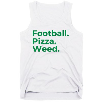 Football Pizza Weed Tank Top