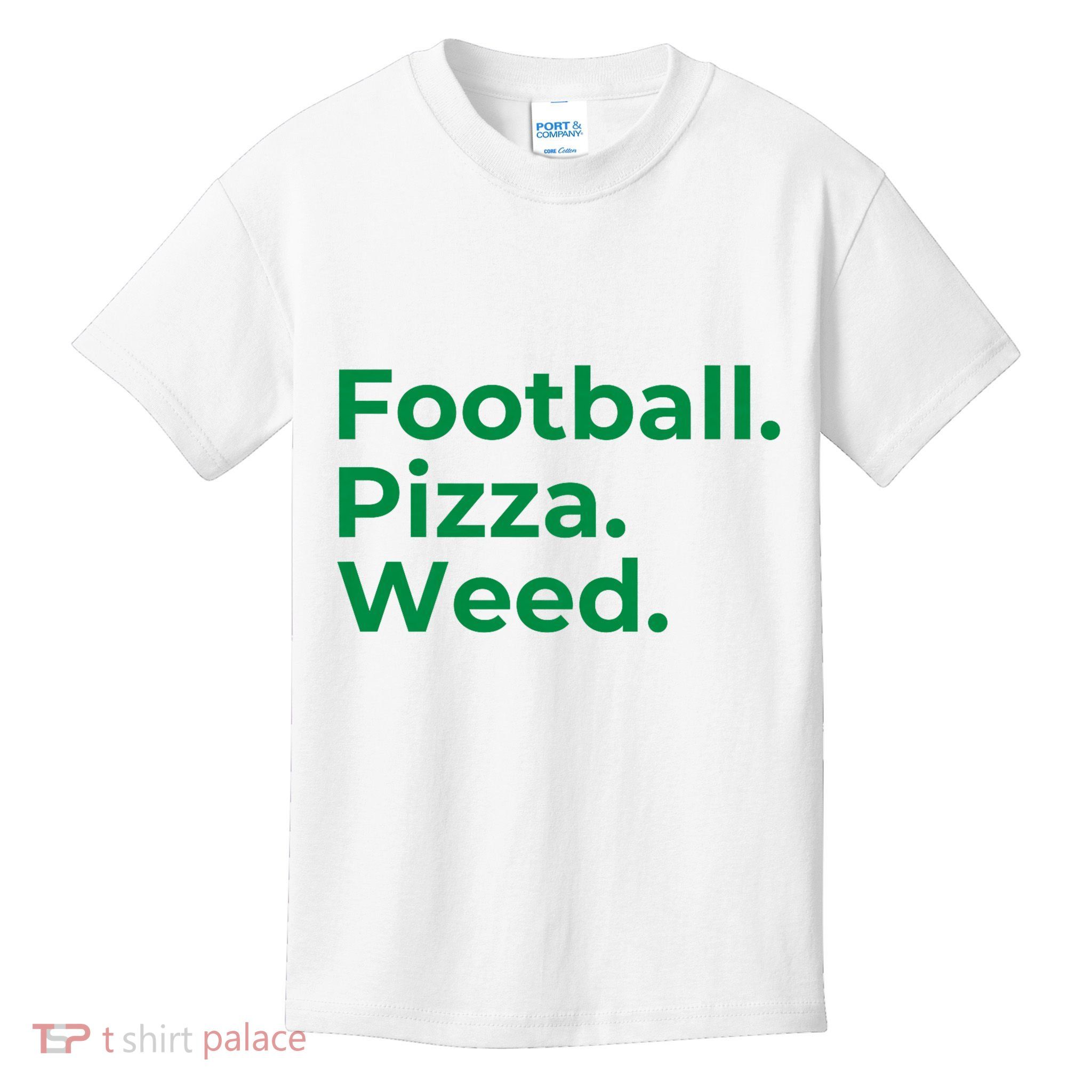 Football Pizza Weed Kids T-Shirt