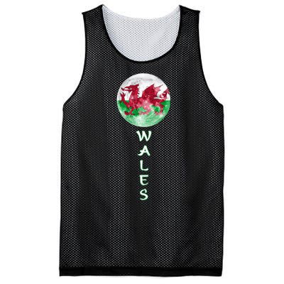 Funny Proud Welsh Flag Designs Gift Mesh Reversible Basketball Jersey Tank