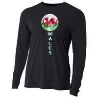 Funny Proud Welsh Flag Designs Gift Cooling Performance Long Sleeve Crew