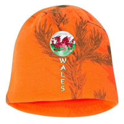 Funny Proud Welsh Flag Designs Gift Kati - Camo Knit Beanie